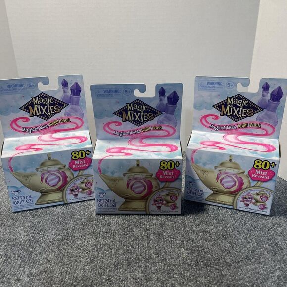 Magic Mixies Magical Mist Refill Pack 80+ Mist Reveals For Genie Lamp Set of 3 - Picture 1 of 6